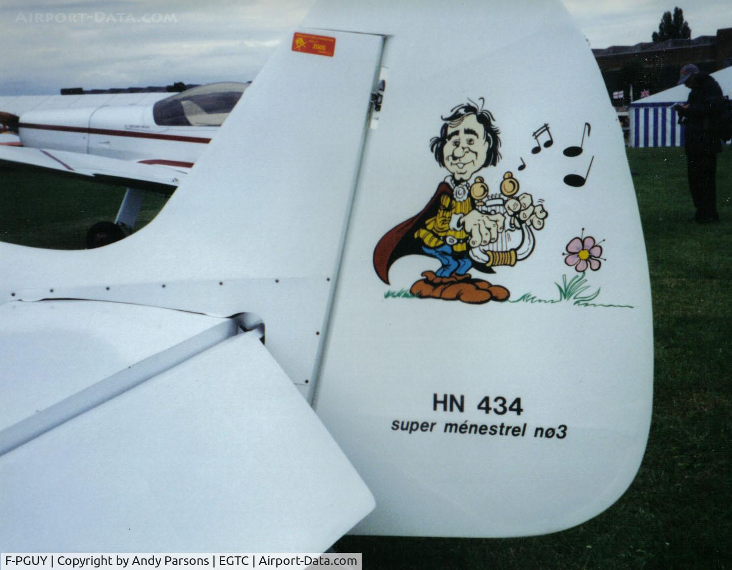F-PGUY, Nicollier HN-434 Super Menestrel C/N 03, like the tail art !!!