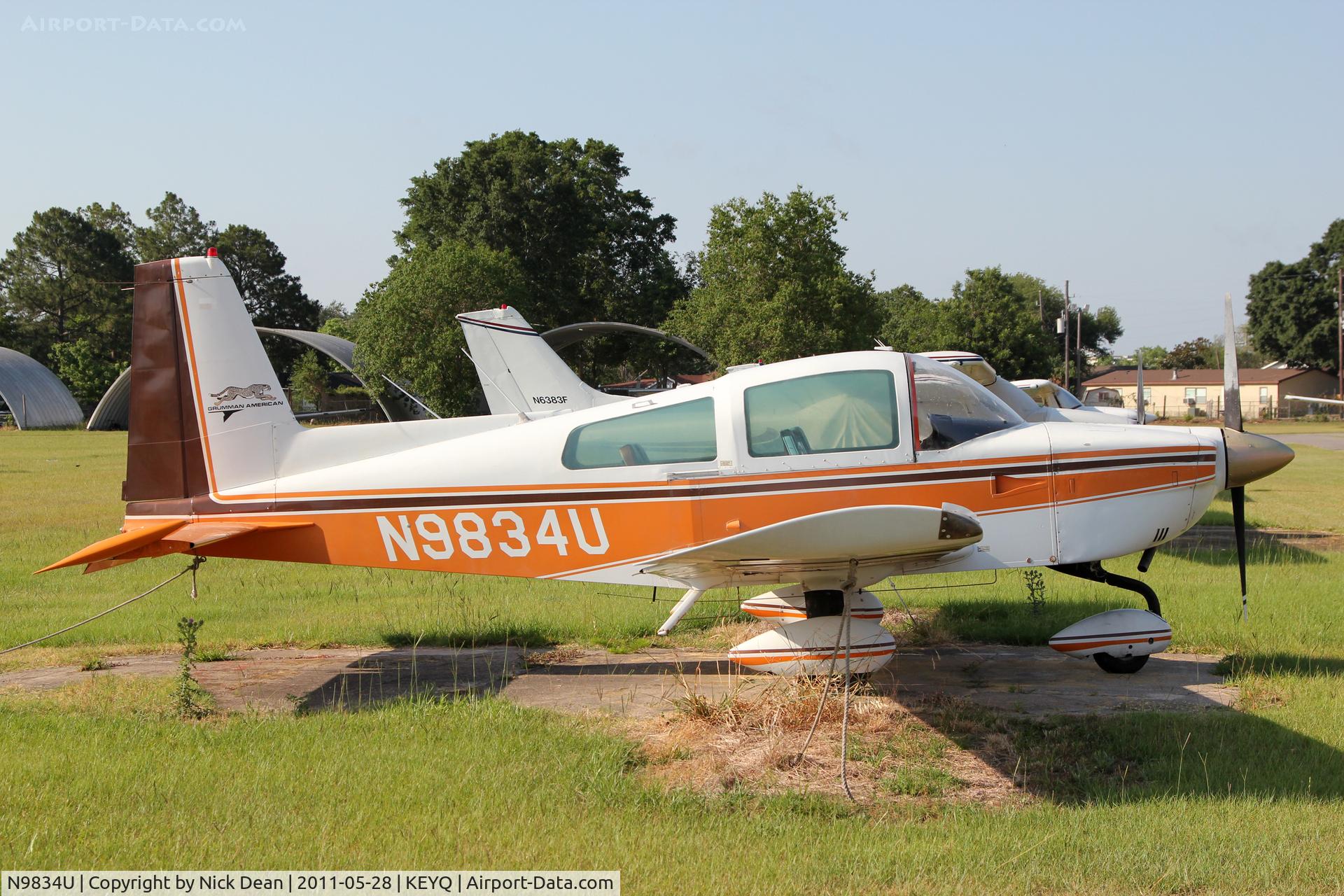 N9834U, 1976 Grumman American AA-5A Cheetah C/N AA5A0234, KEYQ/EYQ