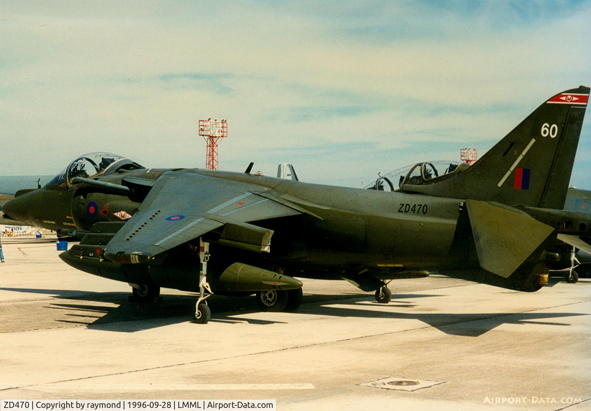 ZD470, 1990 British Aerospace Harrier GR.7 C/N P60, Harrier GR7 ZD470 1Sqd RAF