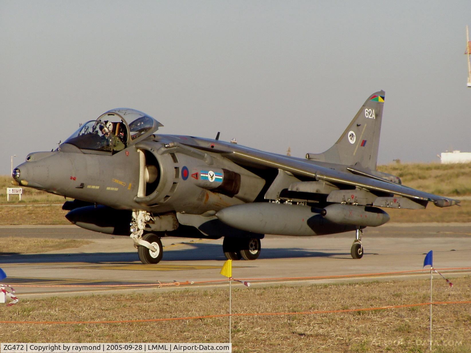ZG472, British Aerospace Harrier GR.7A C/N P62, Harrier GR7A ZG472/62A 20Sqd RAF