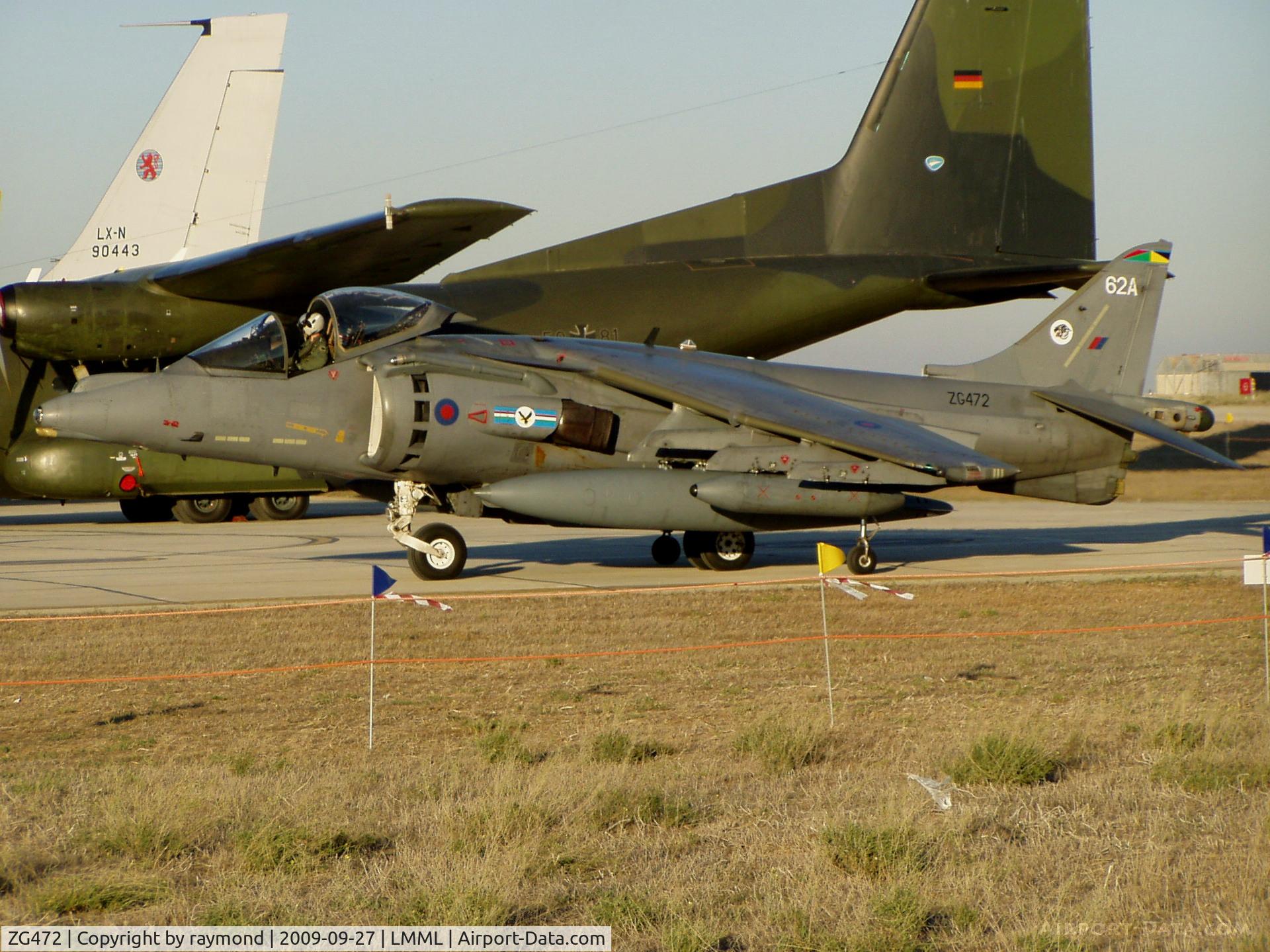 ZG472, British Aerospace Harrier GR.7A C/N P62, HarrierGR7A ZG472/62 4Sqd RAF