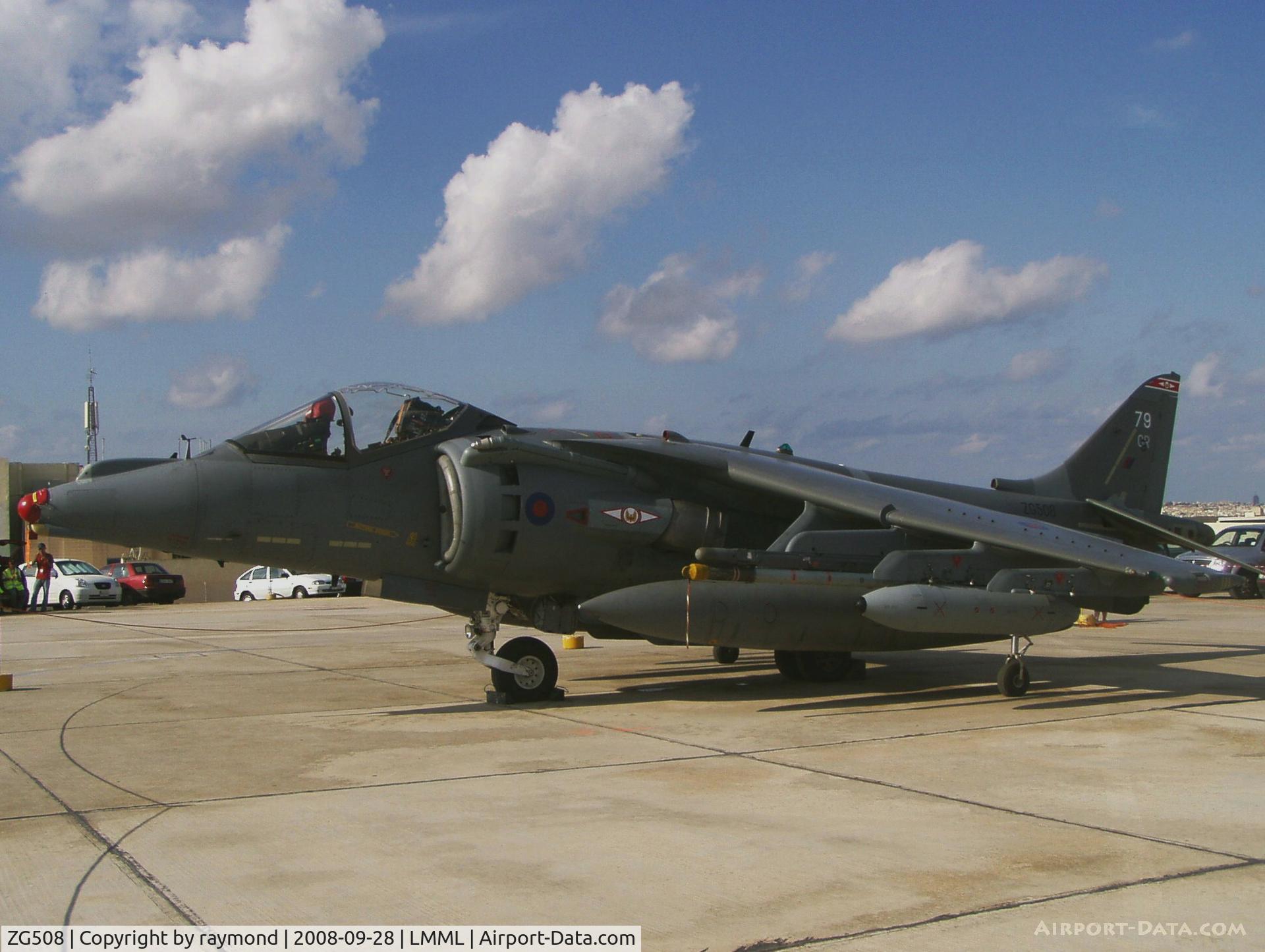 ZG508, 1991 British Aerospace Harrier GR.9 C/N P79, Harrier GR9 ZG508/79 1Sqd RAF