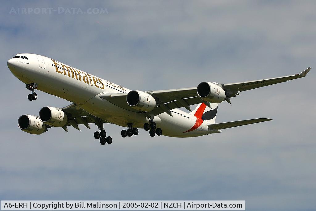 A6-ERH, 2004 Airbus A340-541 C/N 611, finals to 02