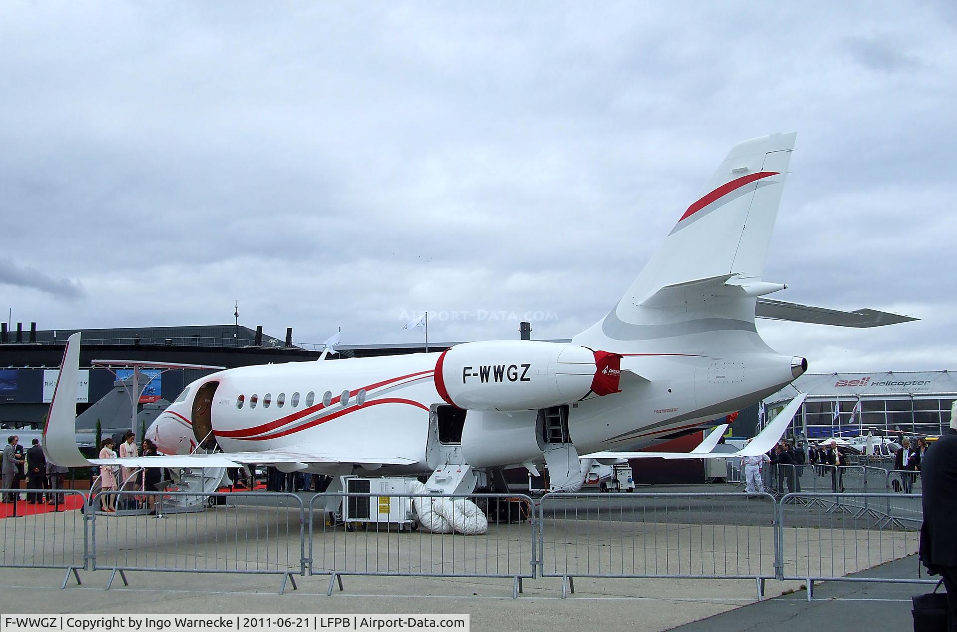 F-WWGZ, 2011 Dassault Falcon 2000LX C/N 228, Dassault Falcon 2000LX at the Aerosalon 2011, Paris