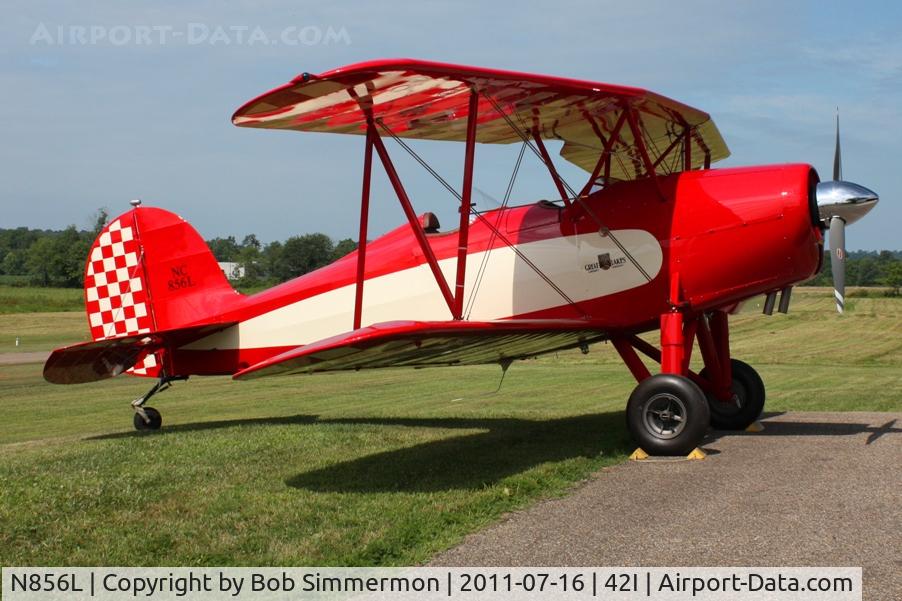 N856L, 1930 Great Lakes 2T-1A Sport Trainer C/N 117, On display at the EAA fly-in at Zanesville, Ohio