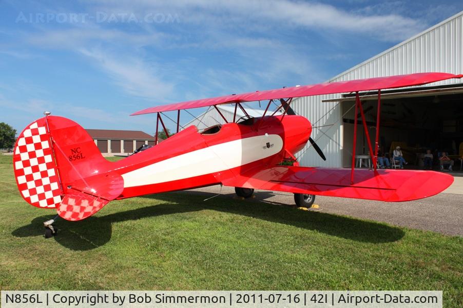 N856L, 1930 Great Lakes 2T-1A Sport Trainer C/N 117, On display at the EAA fly-in at Zanesville, Ohio