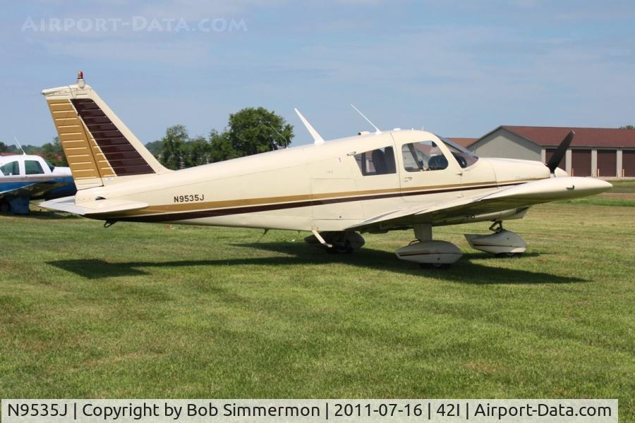 N9535J, 1966 Piper PA-28-180 C/N 28-3662, EAA fly-in at Zanesville, Ohio