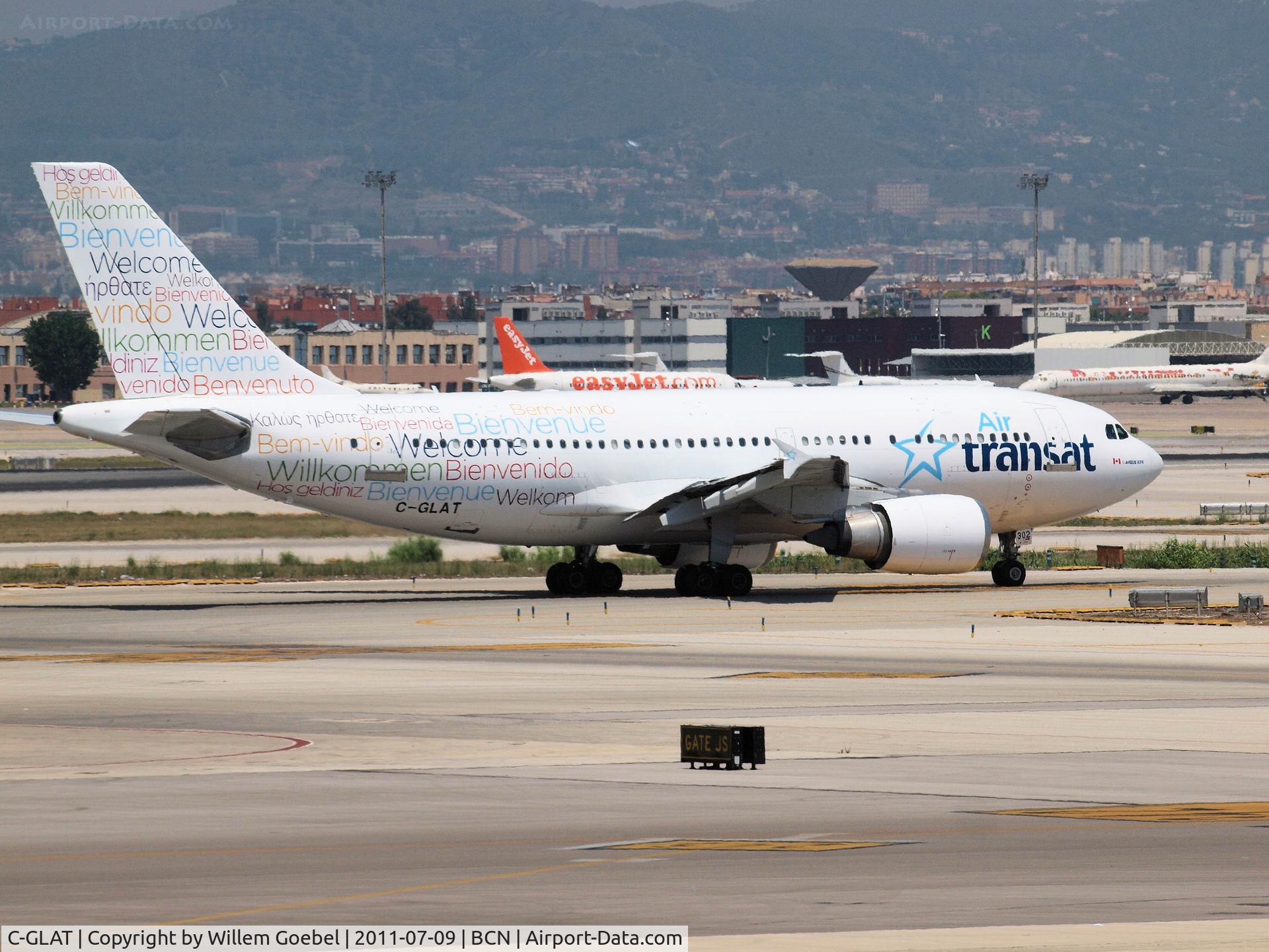 C-GLAT, 1991 Airbus A310-308 C/N 588, Depart from Barcelona Airport