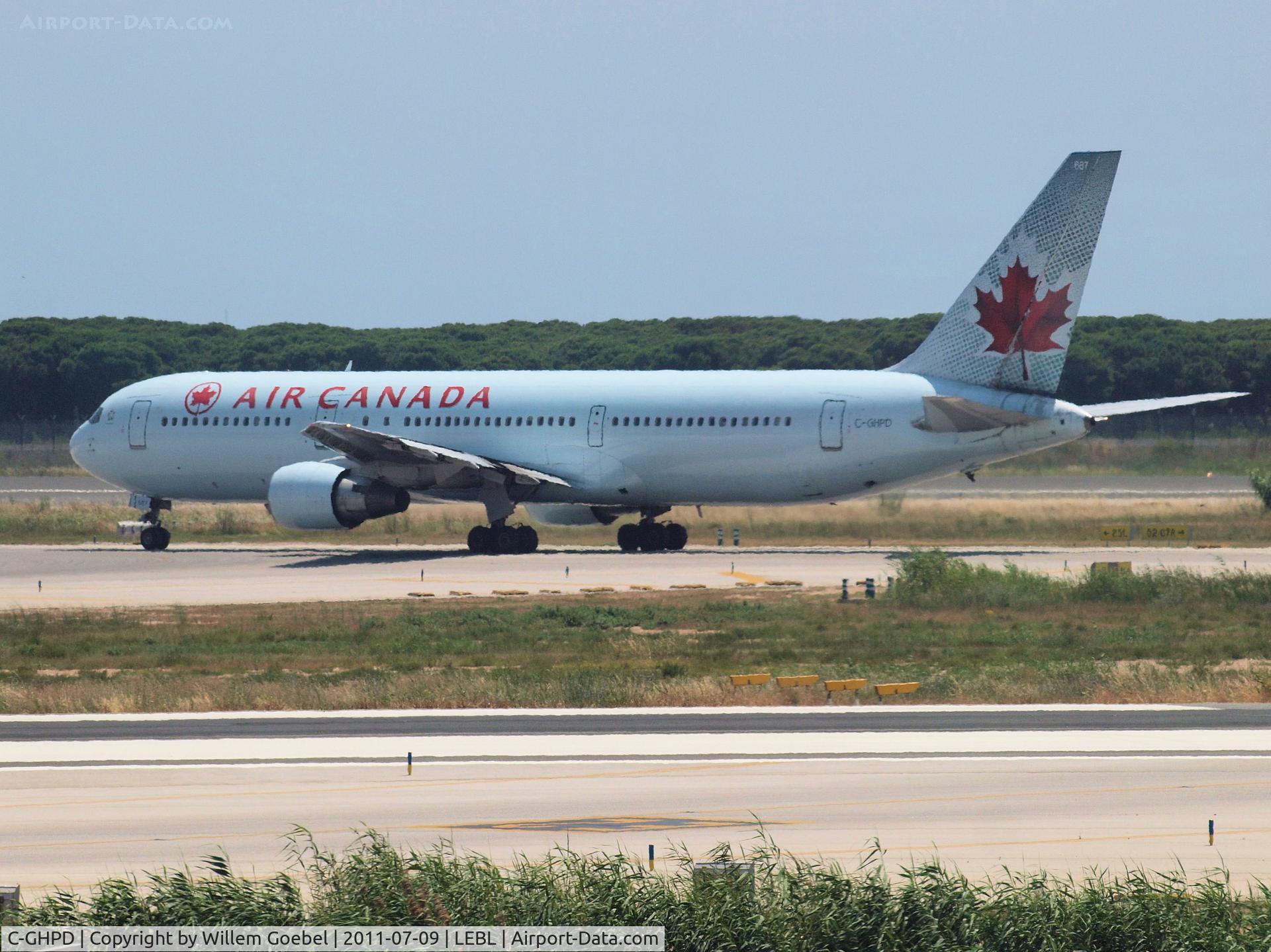 C-GHPD, 1991 Boeing 767-3Y0 C/N 24999, Depart from Barcelona Airport