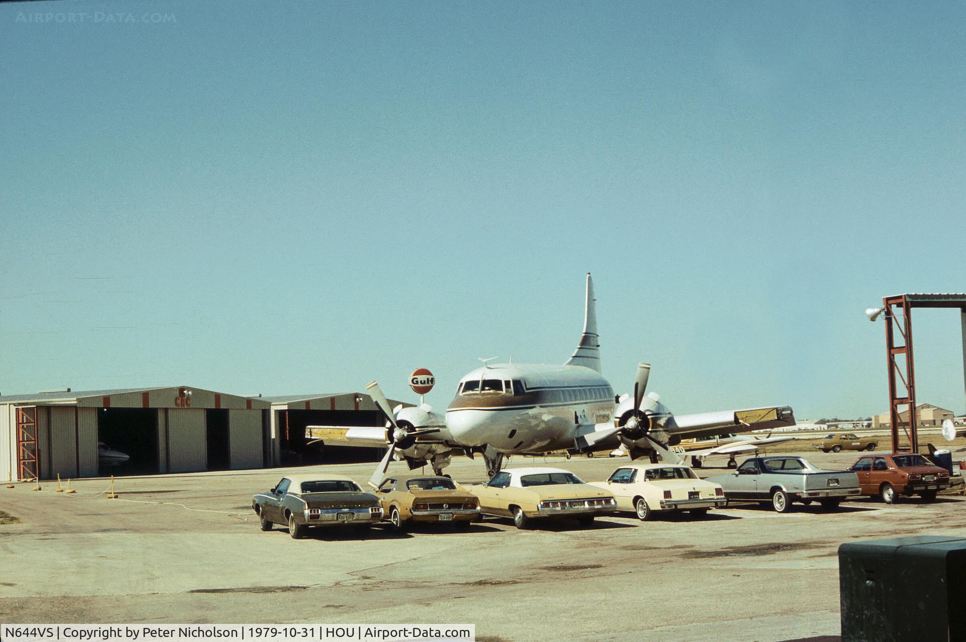 N644VS, 1948 Convair 240-0 C/N 41, Convair 240 as seen at Houston Hobby Airport in October 1979.