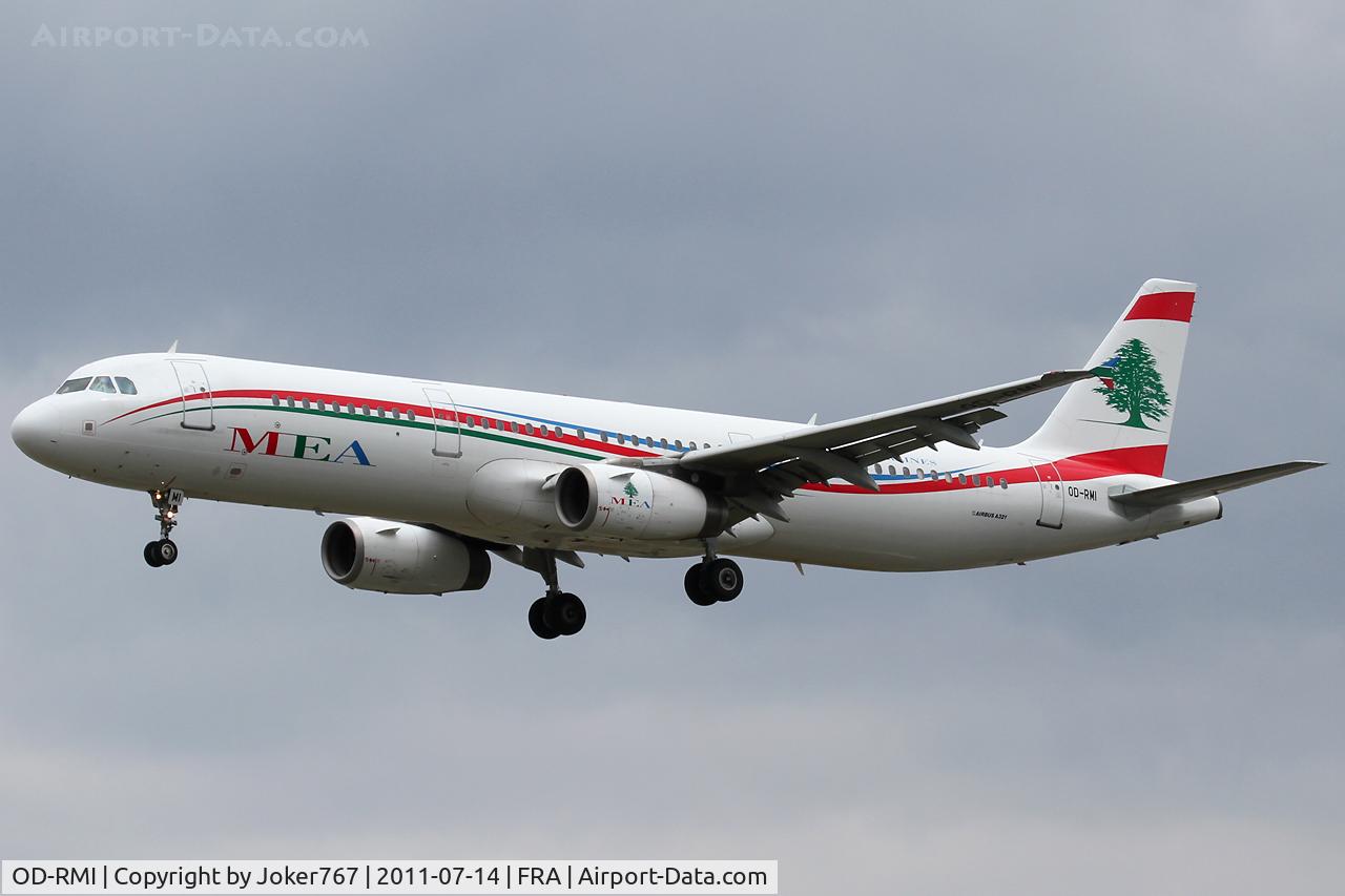 OD-RMI, 2003 Airbus A321-231 C/N 1977, MEA