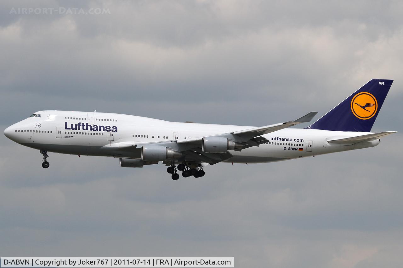 D-ABVN, 1992 Boeing 747-430 C/N 26427, Lufthansa