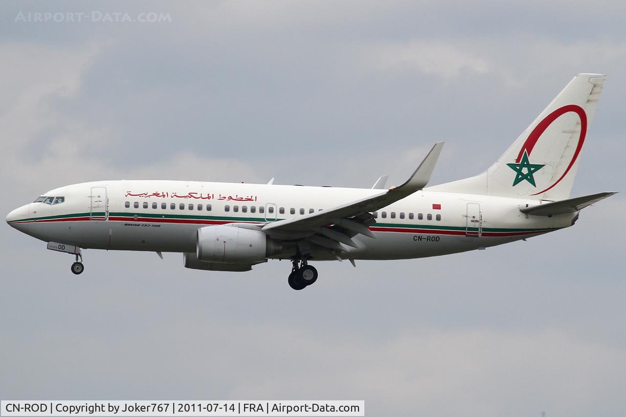 CN-ROD, 2006 Boeing 737-7B6 C/N 33062, Royal Air Maroc