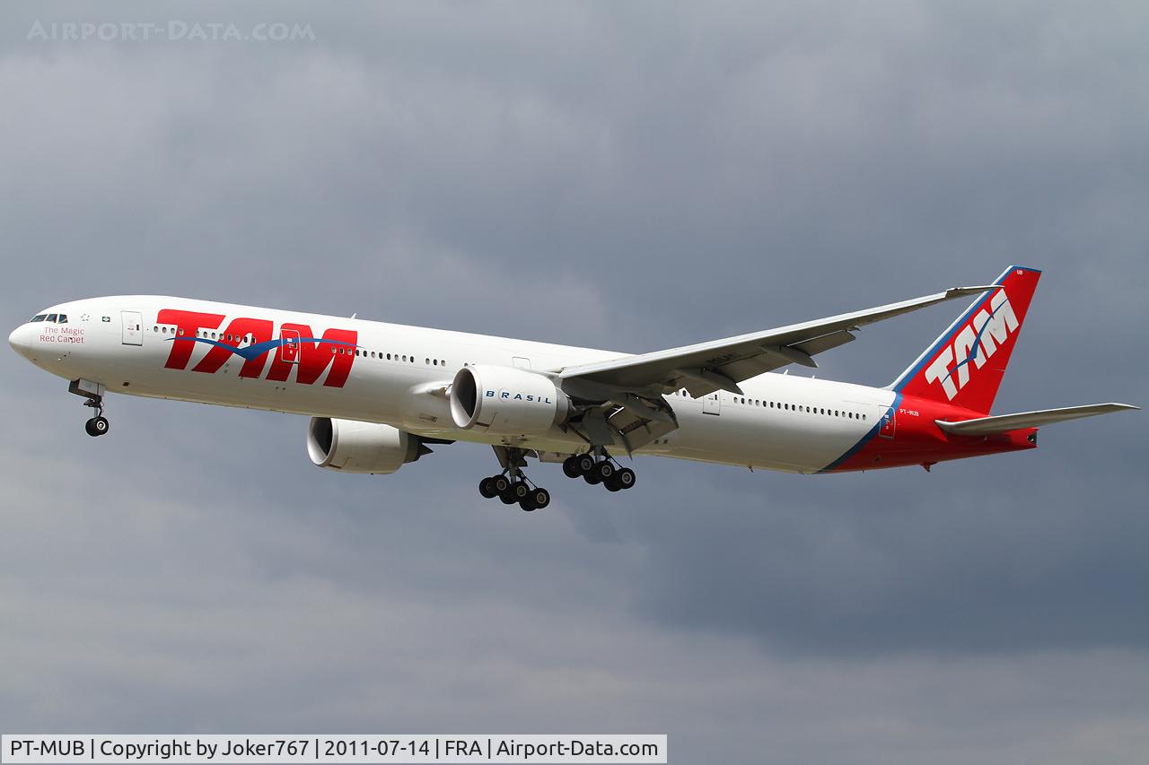 PT-MUB, 2008 Boeing 777-32W/ER C/N 37665, TAM
