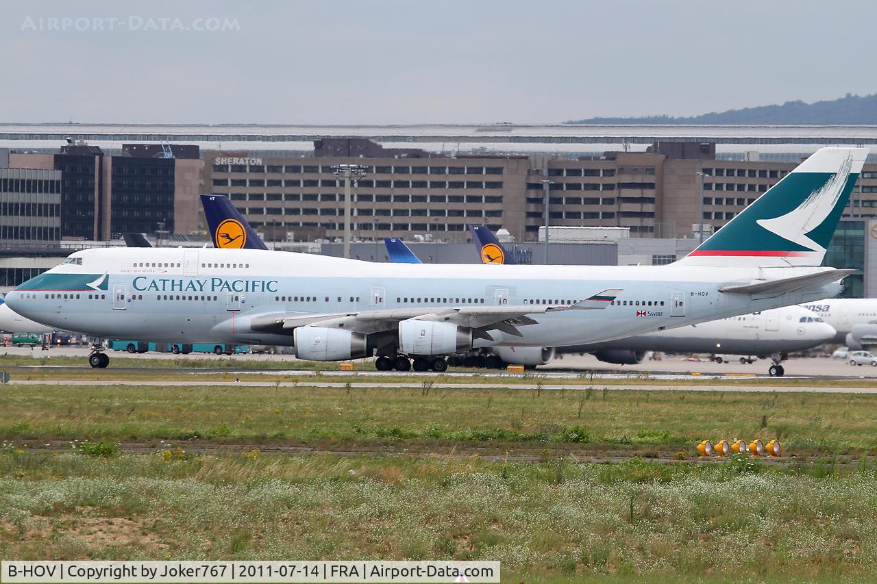 B-HOV, 1991 Boeing 747-467 C/N 25082, Cathay Pacific