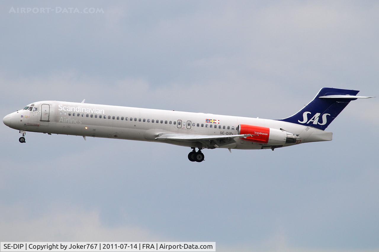 SE-DIP, 1991 McDonnell Douglas MD-87 (DC-9-87) C/N 53010, Scandinavian Airlines