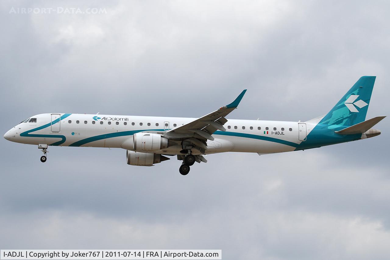 I-ADJL, 2009 Embraer 195LR (ERJ-190-200LR) C/N 19000256, Air Dolomiti