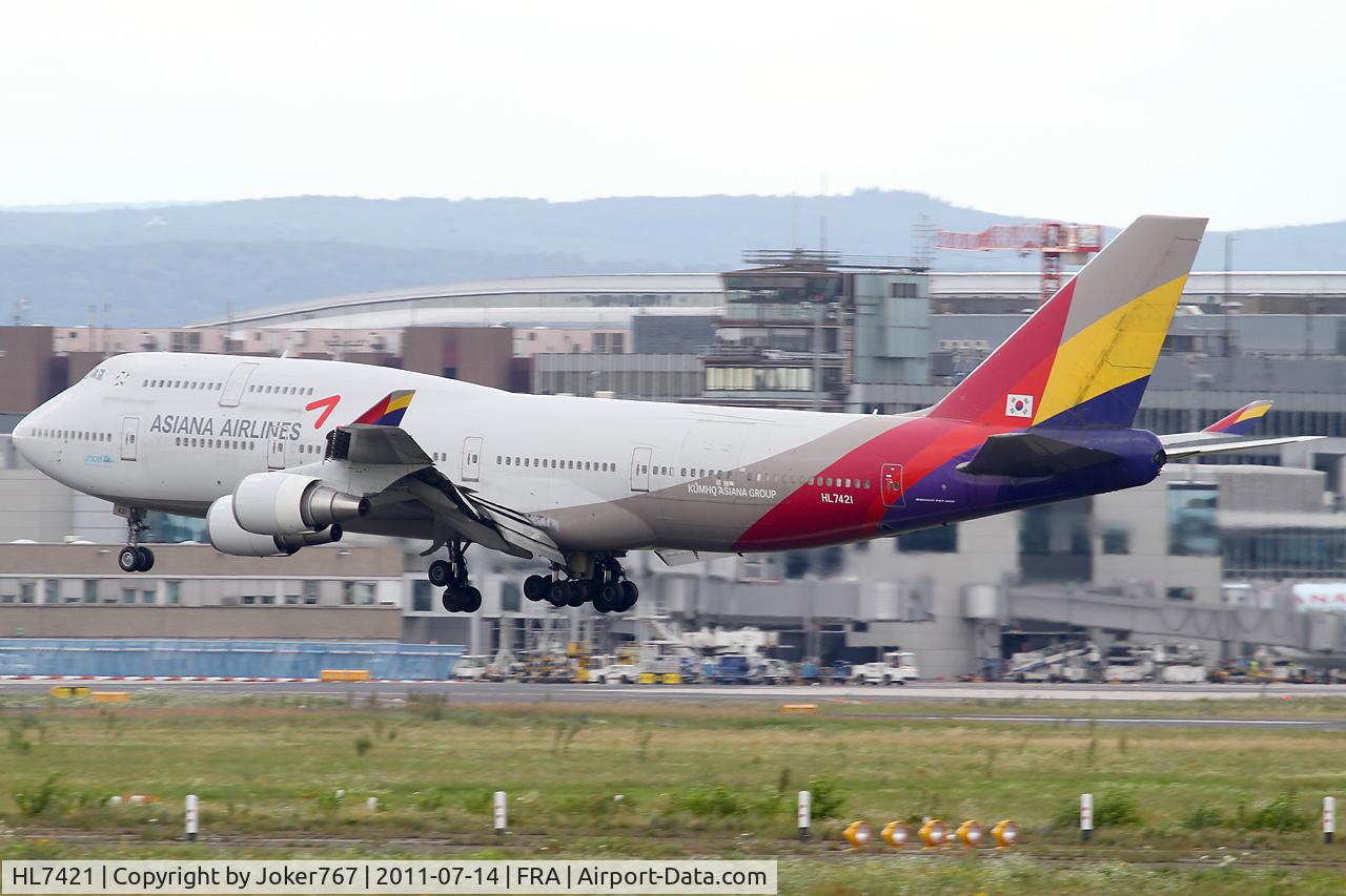 HL7421, 1996 Boeing 747-48EM C/N 25784, Asiana Airlines