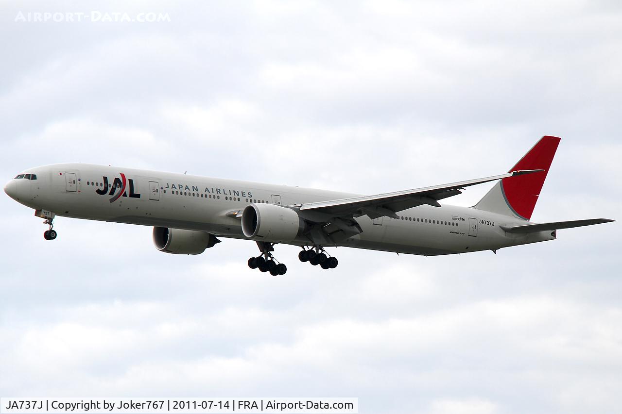 JA737J, 2007 Boeing 777-346/ER C/N 36126, JAL
