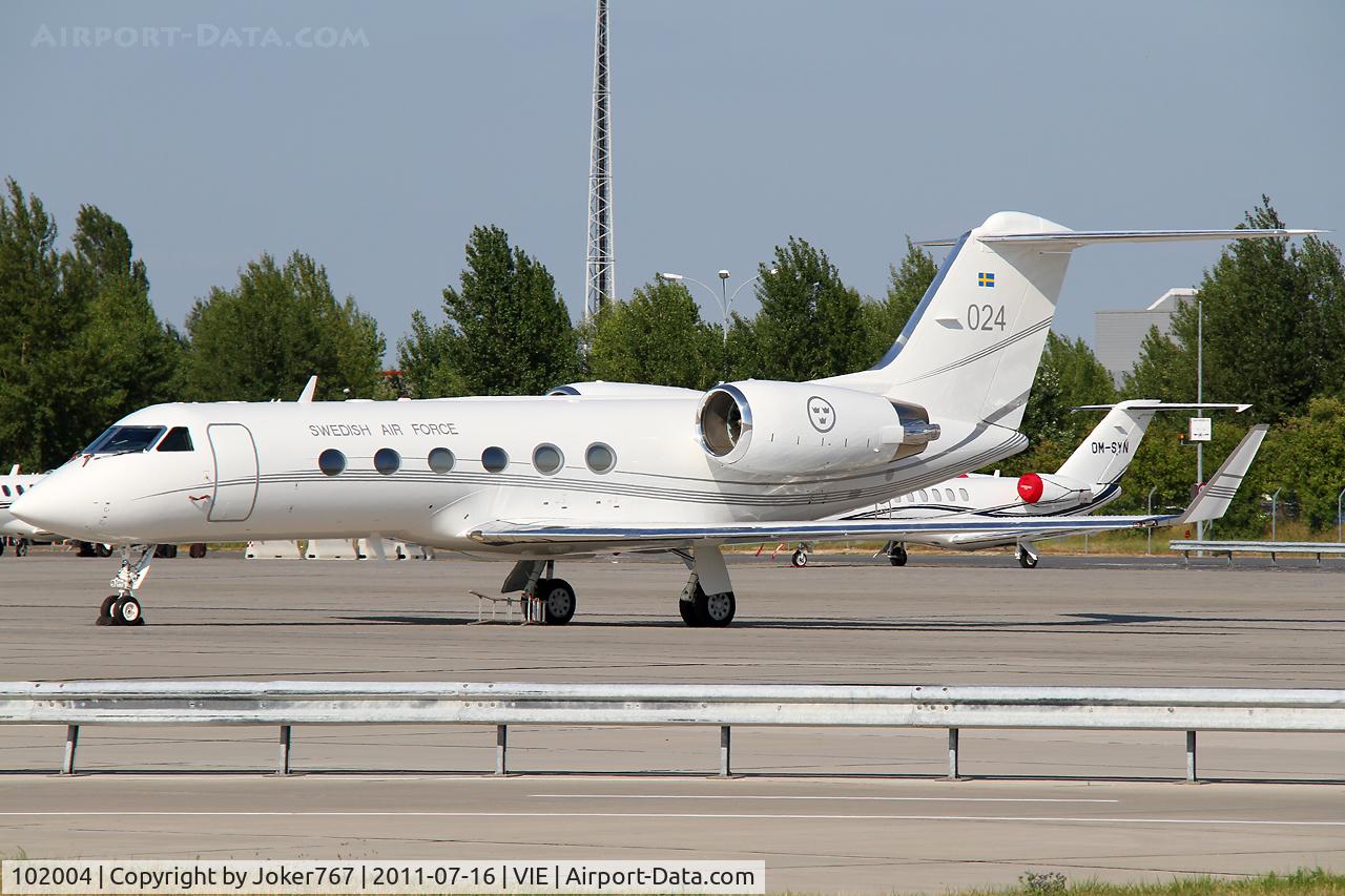 102004, Gulfstream Aerospace Tp102C (Gulfstream IV) C/N 1274, Swedish Air Force
