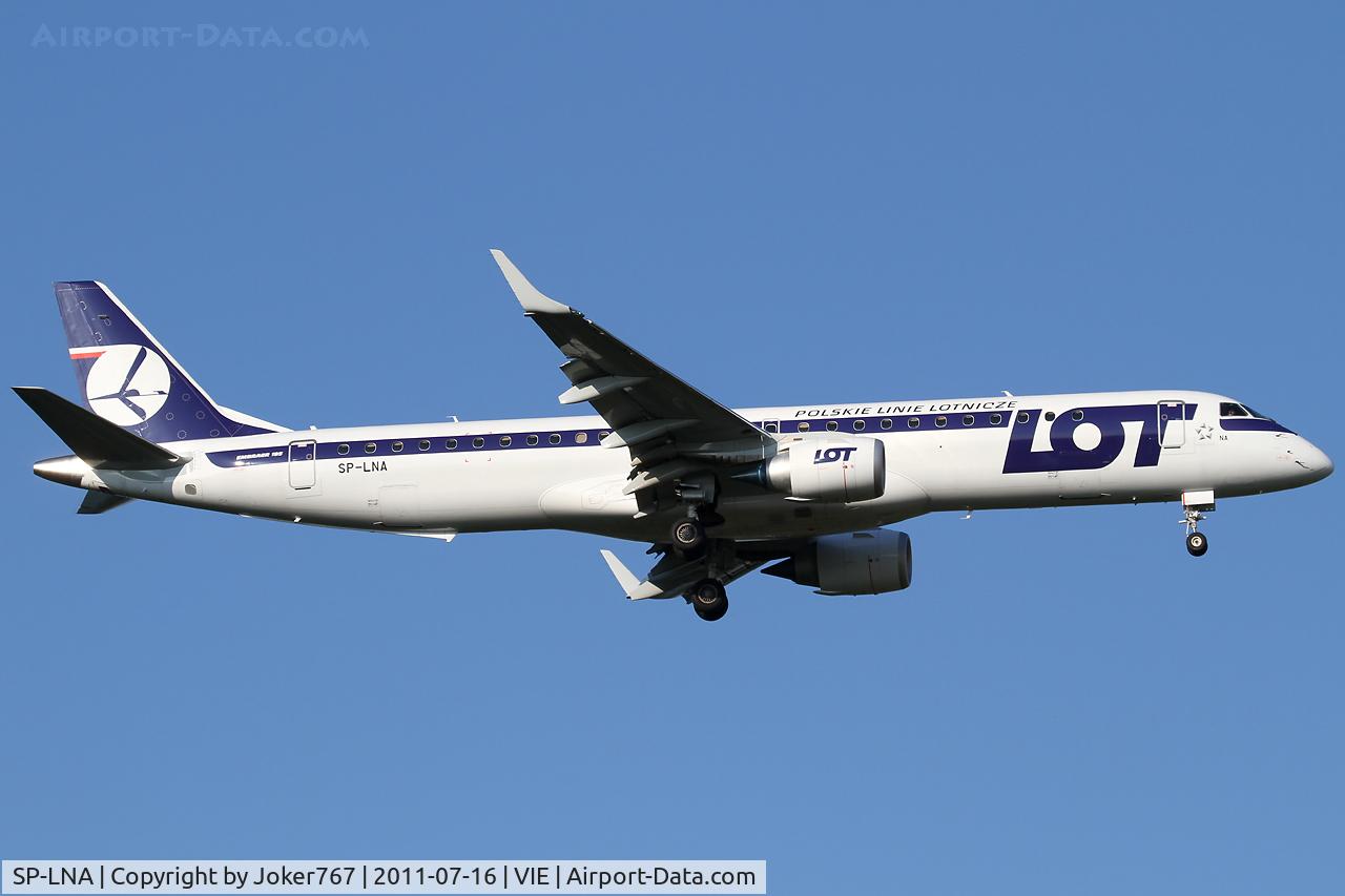 SP-LNA, 2011 Embraer 195LR (ERJ-190-200LR) C/N 19000415, LOT Polish Airlines