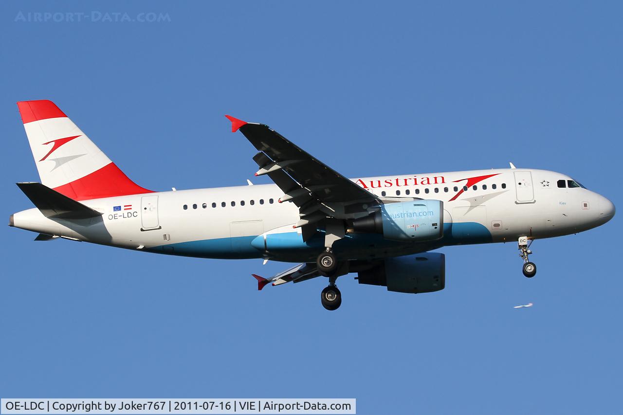 OE-LDC, 2004 Airbus A319-112 C/N 2262, Austrian Airlines
