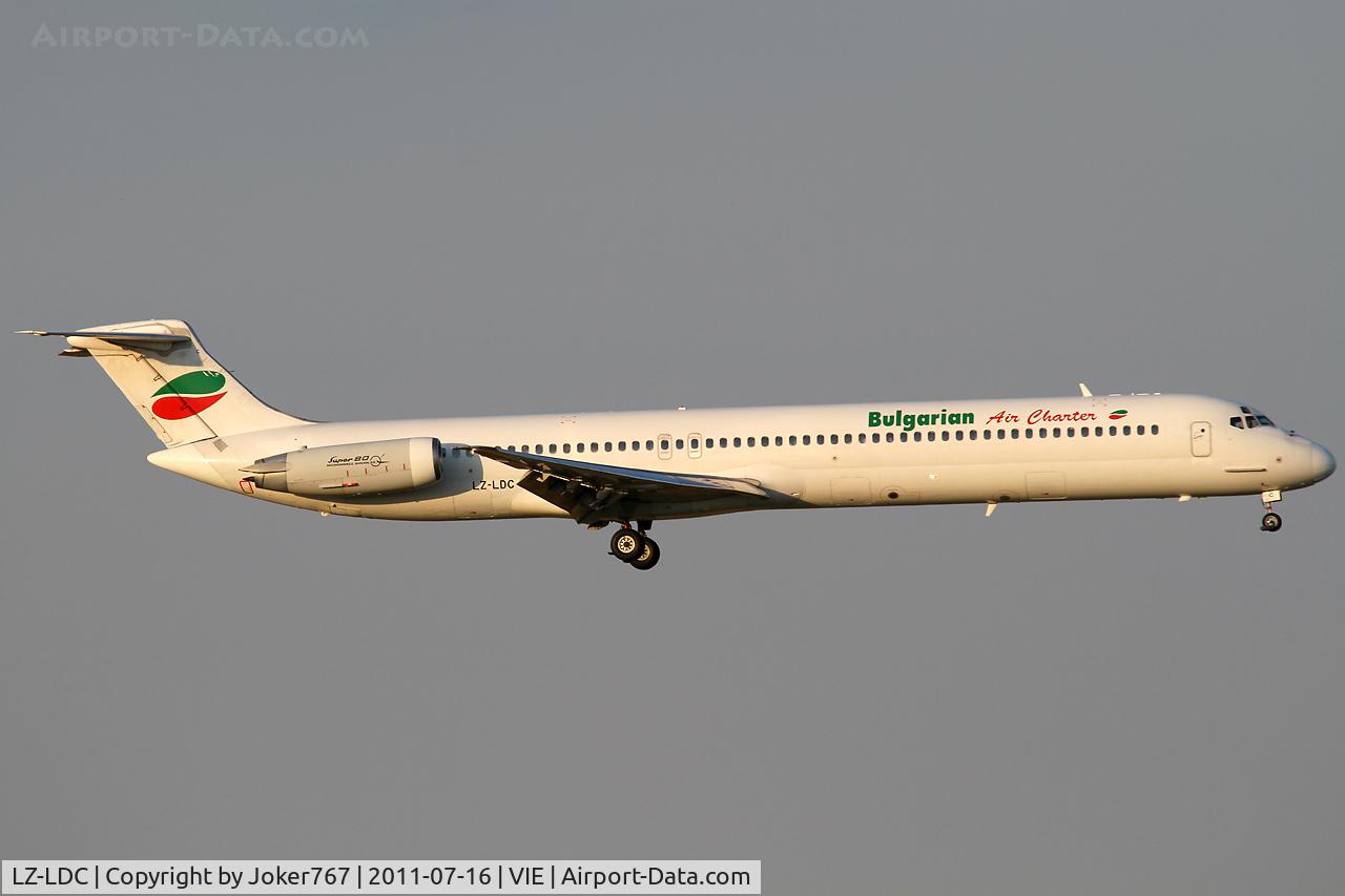 LZ-LDC, 1986 McDonnell Douglas MD-82 (DC-9-82) C/N 49217, Bulgarian Air Charter