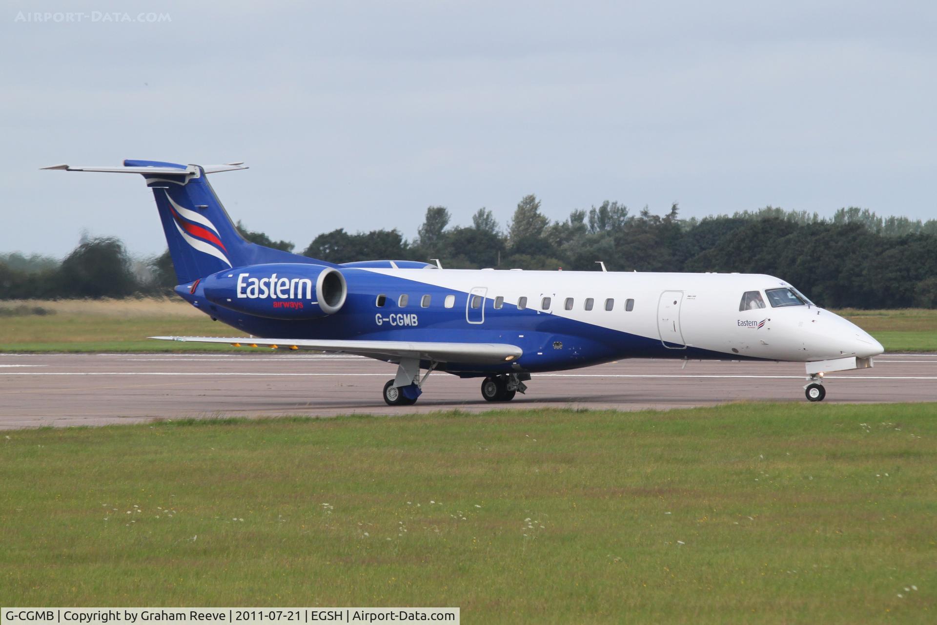 G-CGMB, 2000 Embraer ERJ-135ER (EMB-135ER) C/N 145189, About to depart.