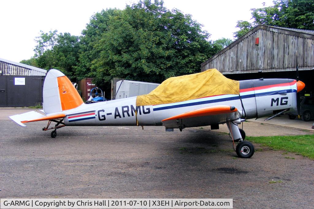 G-ARMG, 1952 De Havilland DHC-1 Chipmunk T.10 C/N C1/0575, at Edge Hill Airfield, Shenington