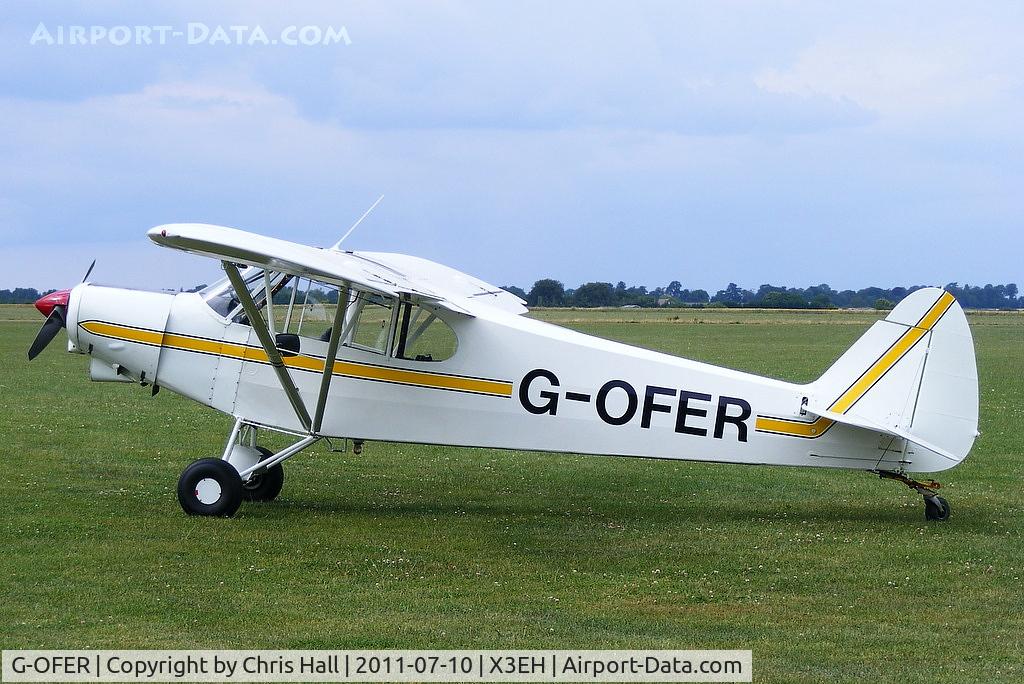 G-OFER, 1977 Piper PA-18-150 Super Cub C/N 18-7709058, at Edge Hill Airfield, Shenington