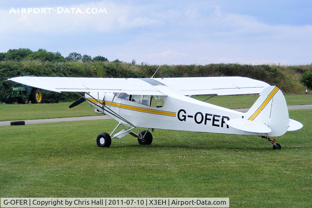 G-OFER, 1977 Piper PA-18-150 Super Cub C/N 18-7709058, at Edge Hill Airfield, Shenington