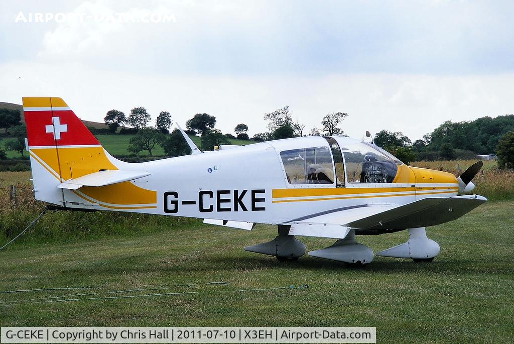 G-CEKE, 1974 Robin DR-400-180 Regent Regent C/N 943, at Edge Hill Airfield, Shenington