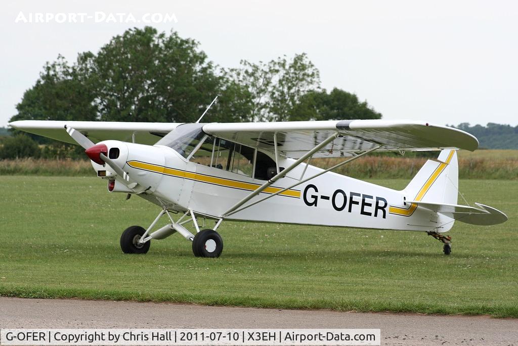 G-OFER, 1977 Piper PA-18-150 Super Cub C/N 18-7709058, at Edge Hill Airfield, Shenington