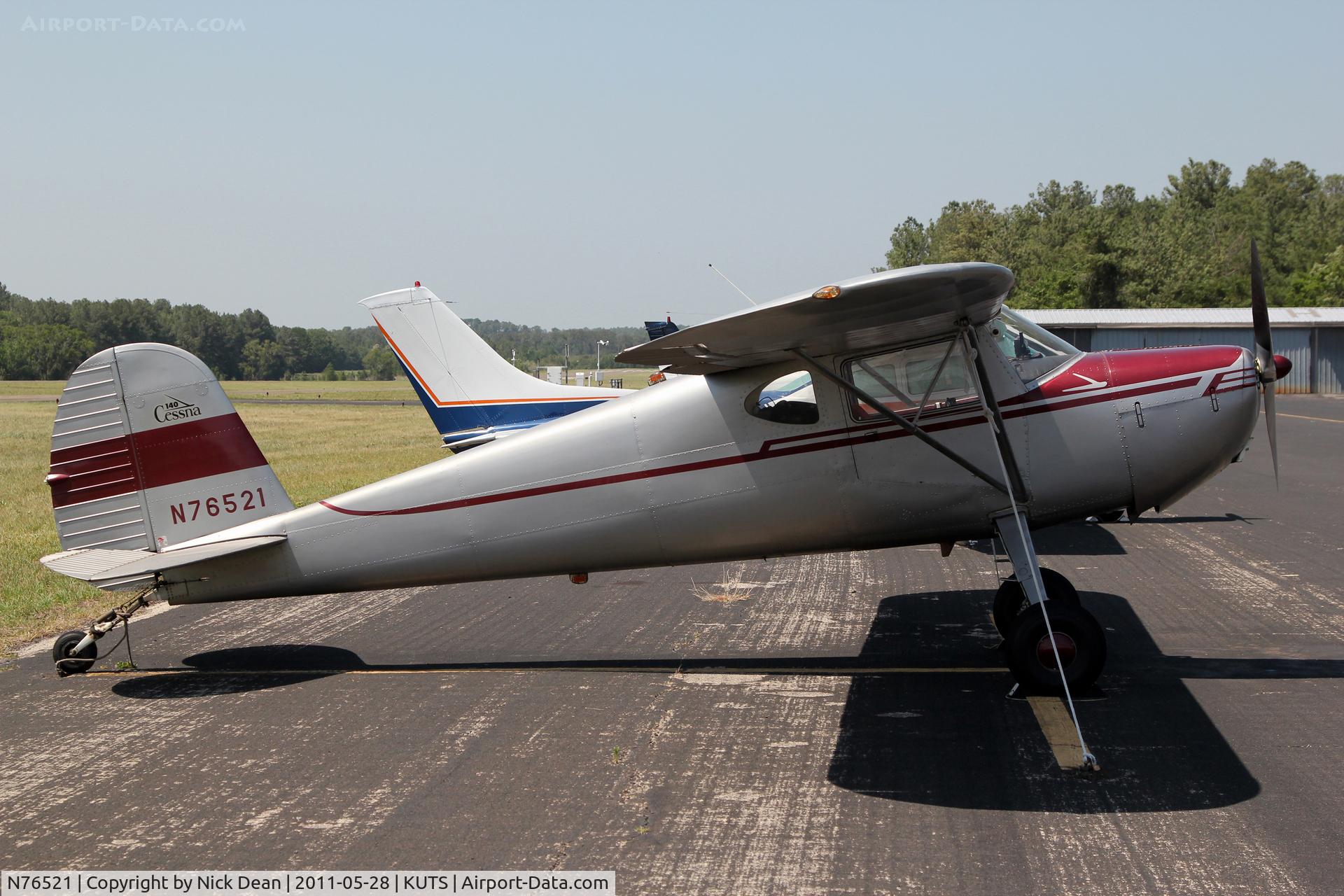 N76521, 1946 Cessna 140 C/N 10953, KUTS/UTS