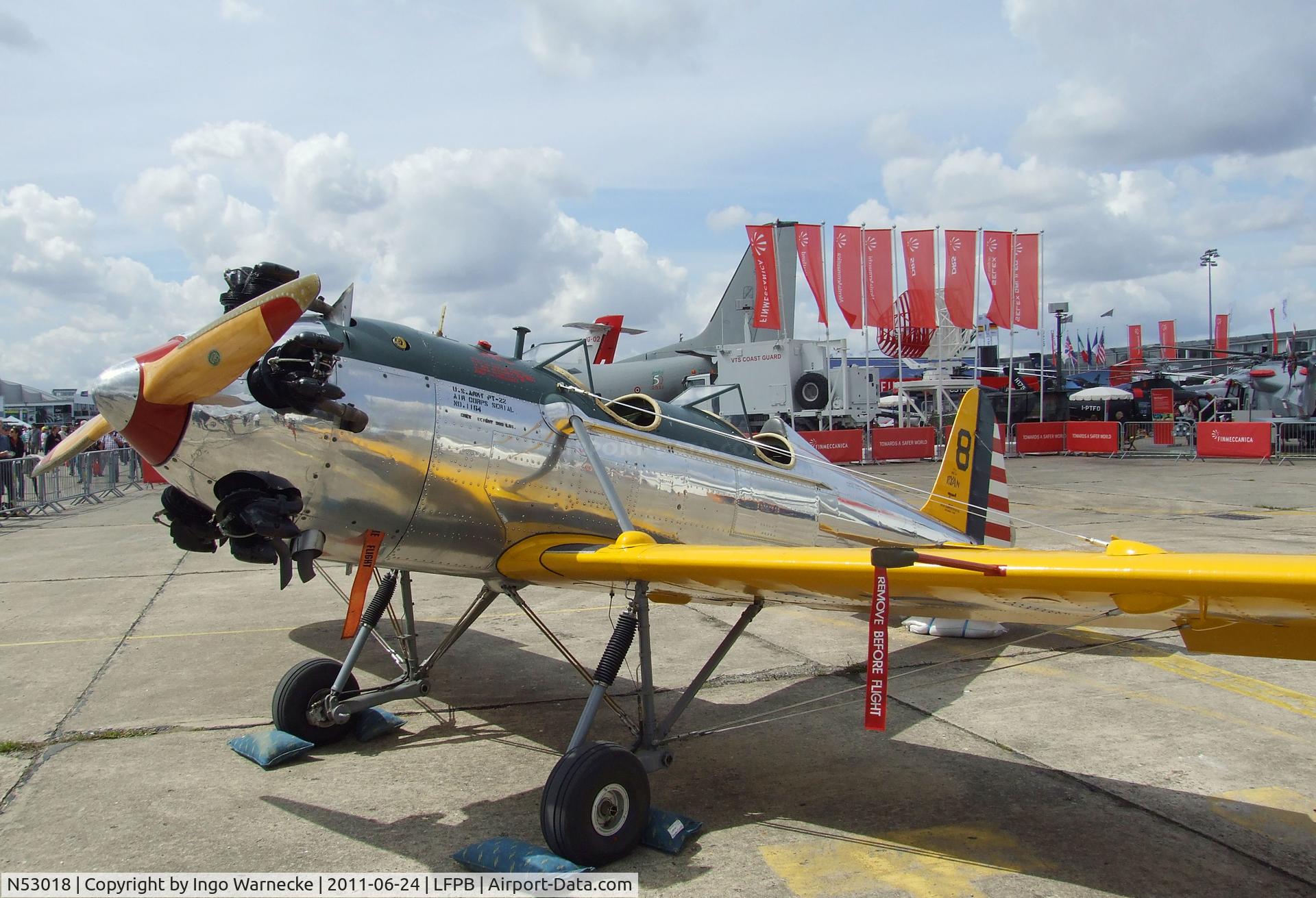 N53018, 1941 Ryan Aeronautical ST3KR C/N 1164, Ryan ST3KR (PT-22 Recruit) at the Aerosalon 2011, Paris