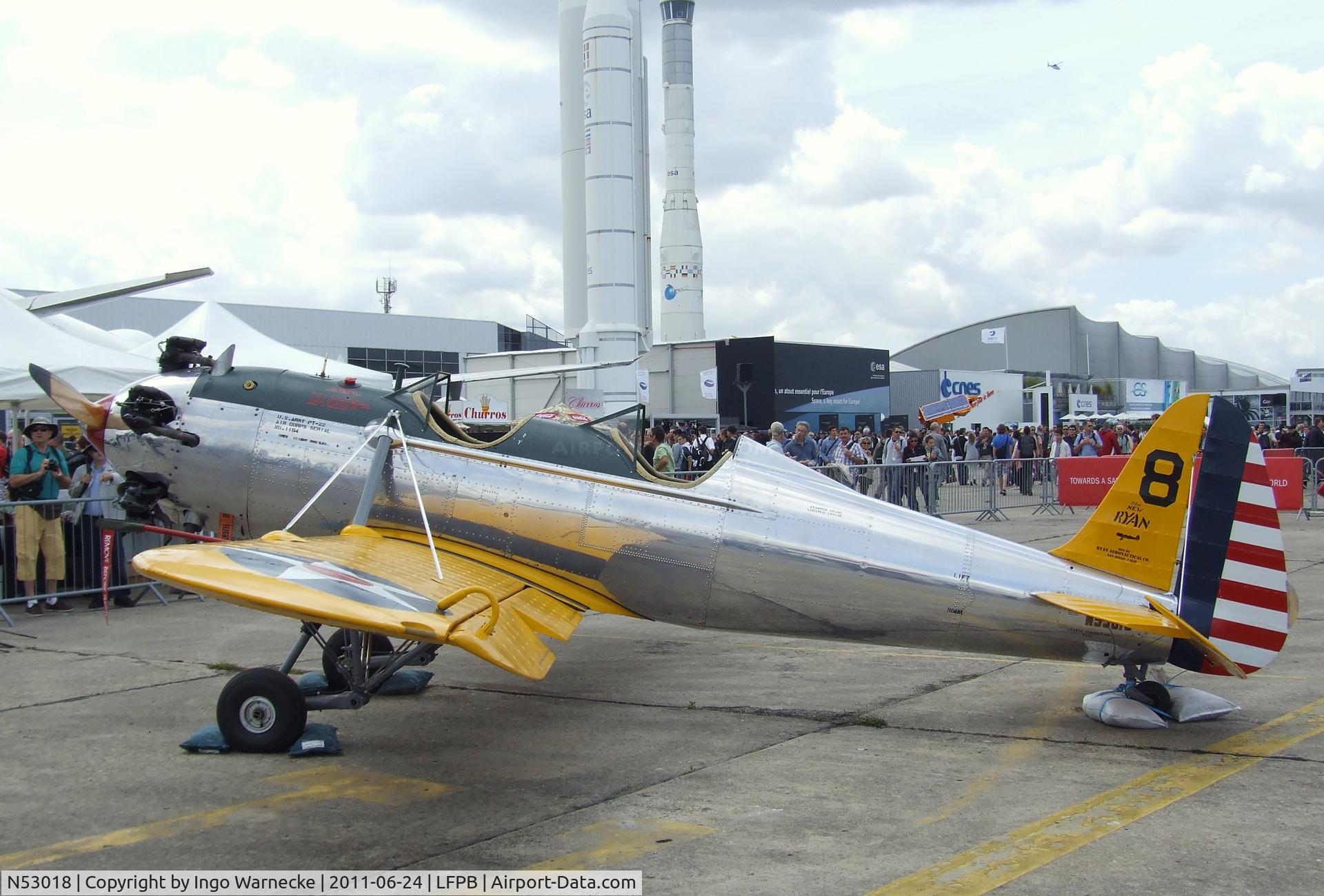 N53018, 1941 Ryan Aeronautical ST3KR C/N 1164, Ryan ST3KR (PT-22 Recruit) at the Aerosalon 2011, Paris