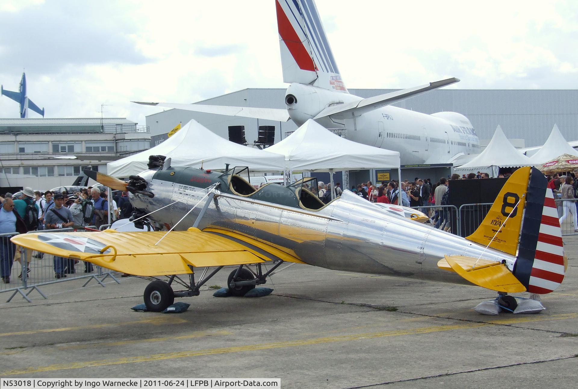 N53018, 1941 Ryan Aeronautical ST3KR C/N 1164, Ryan ST3KR (PT-22 Recruit) at the Aerosalon 2011, Paris