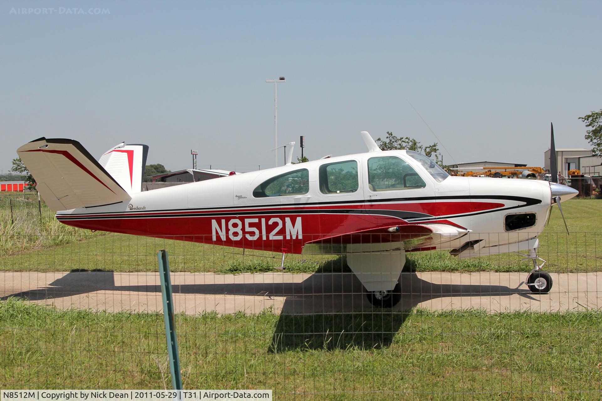 N8512M, 1963 Beech P35 Bonanza C/N D-7180, T31 Aero Country