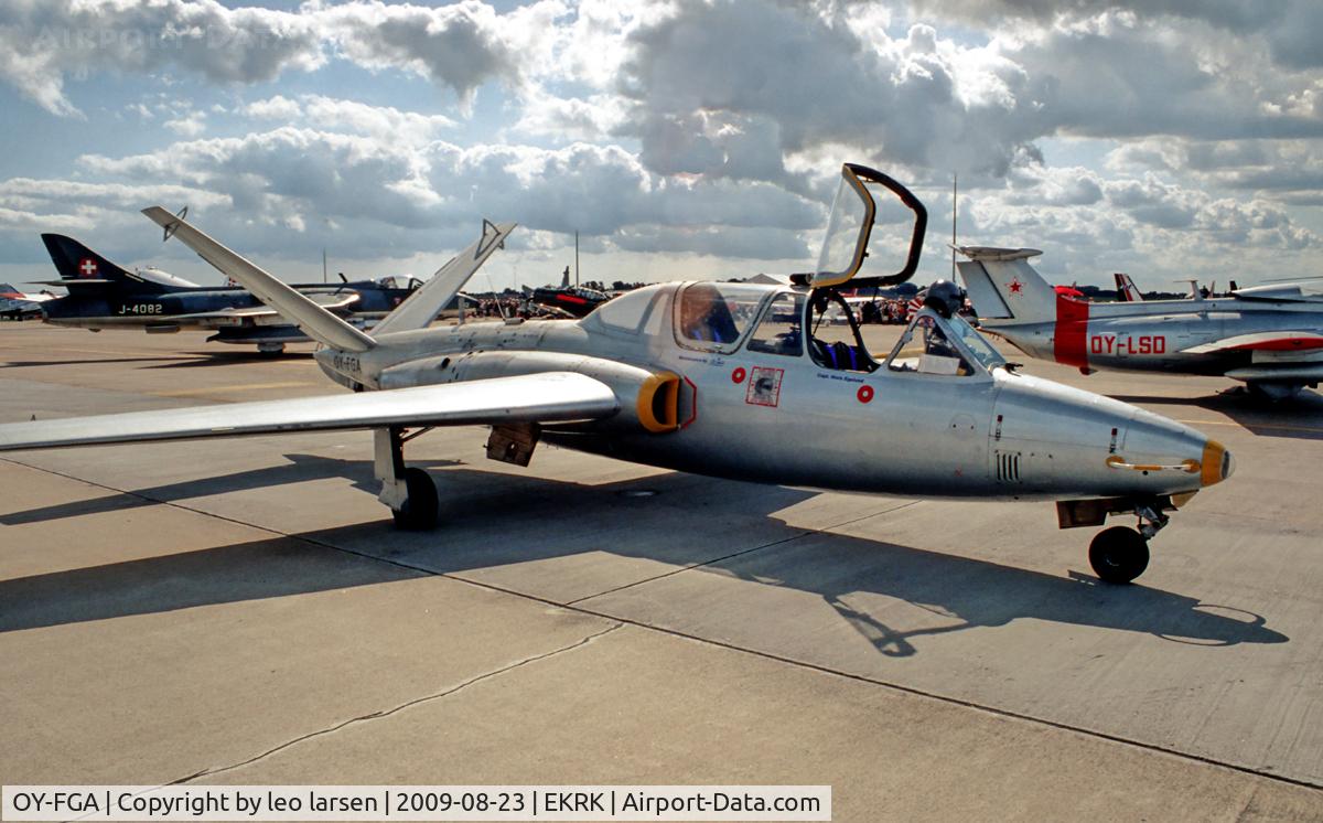 OY-FGA, 1959 Fouga CM-170R Magister C/N 230, Roskilde Air Show 23.8.09