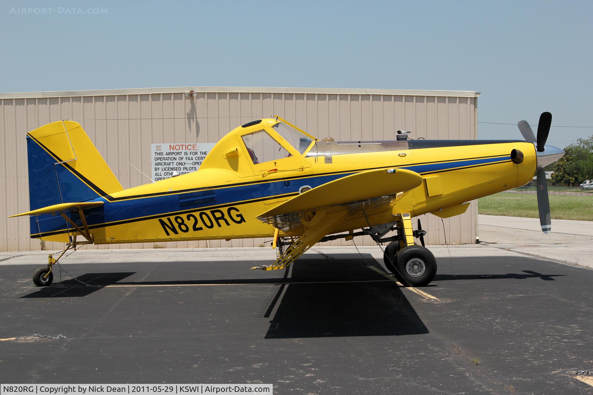 N820RG, 2007 Air Tractor Inc AT-402B C/N 402B-1195, KSWI/SWI