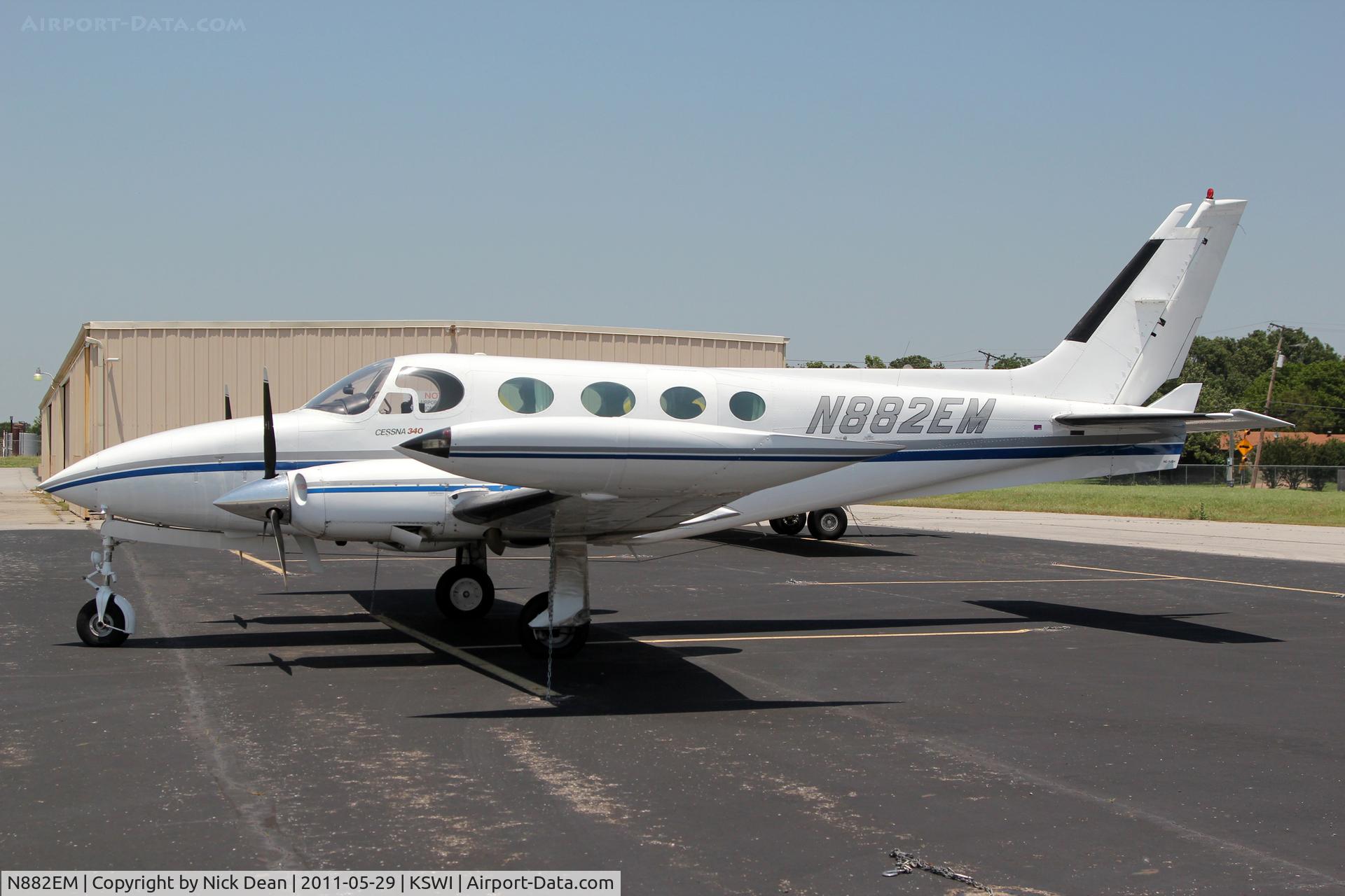 N882EM, 1973 Cessna 340 C/N 340-0238, KSWI/SWI