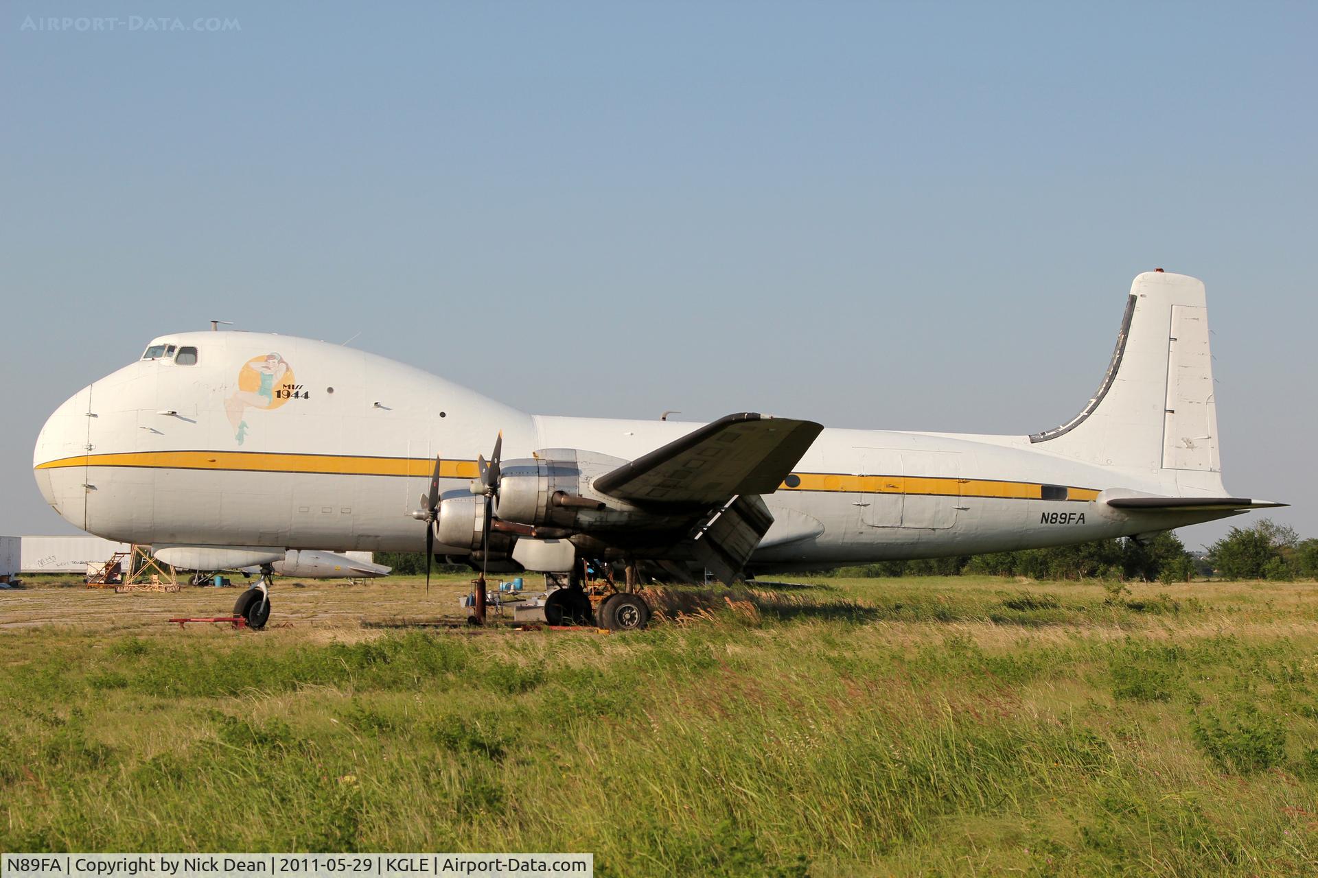 N89FA, 1944 Aviation Traders ATL-98 Carvair (C-54B) C/N 27249, KGLE/GLE