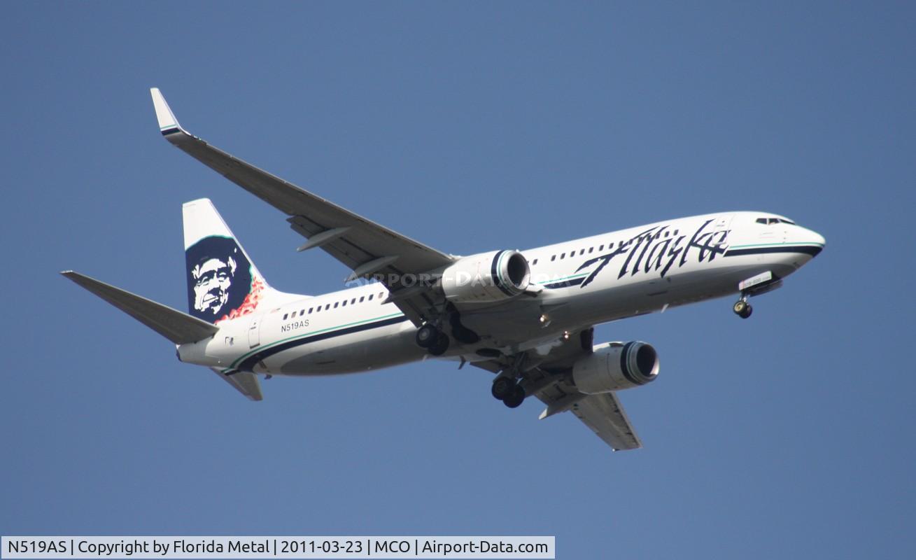 N519AS, 2009 Boeing 737-890 C/N 36482, Alaska 737-800