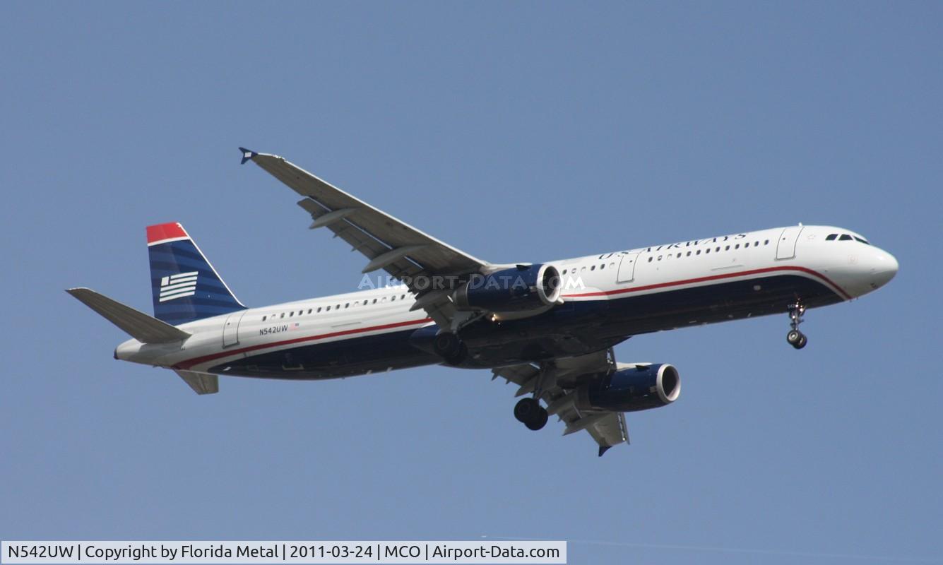 N542UW, 2009 Airbus A321-231 C/N 4134, US Airways A321