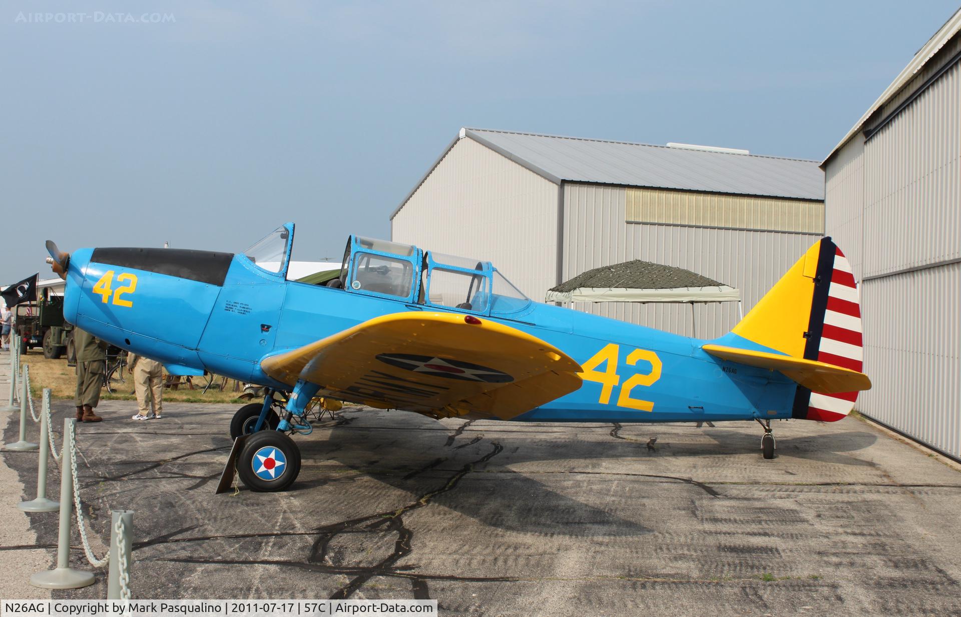 N26AG, 1941 Fairchild (Fleet) PT-26A Cornell II C/N FV724, Fairchild PT-26A