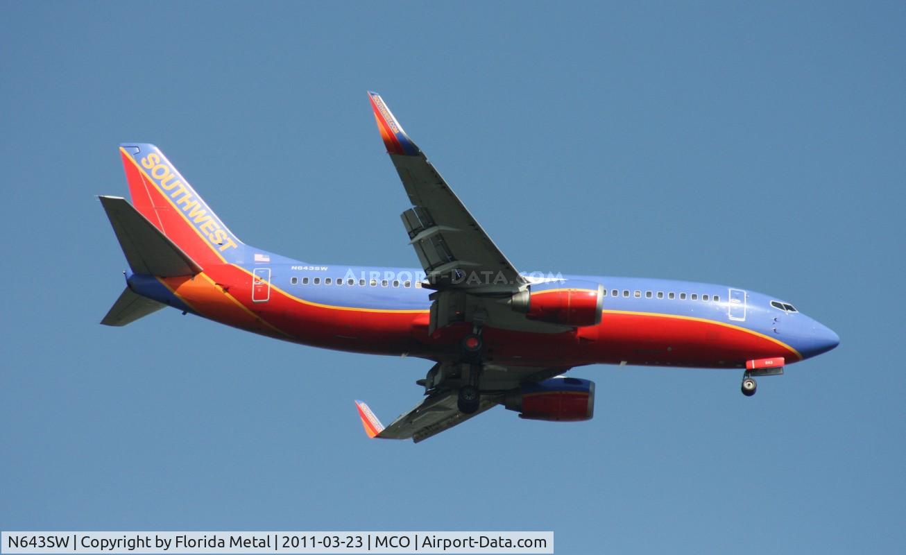 N643SW, 1997 Boeing 737-3H4 C/N 27716, Southwest 737