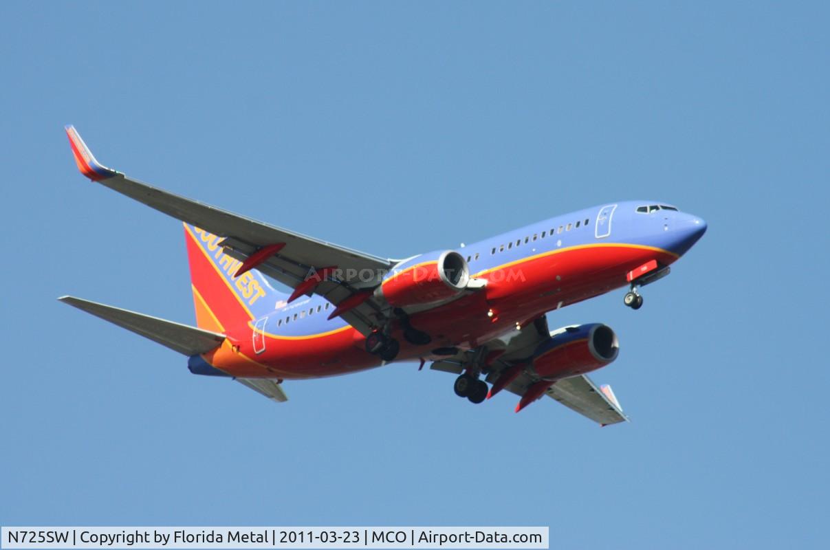 N725SW, 1999 Boeing 737-7H4 C/N 27857, Southwest 737