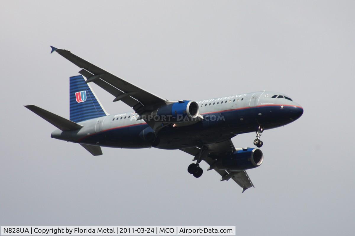 N828UA, 1999 Airbus A319-131 C/N 1031, United A319