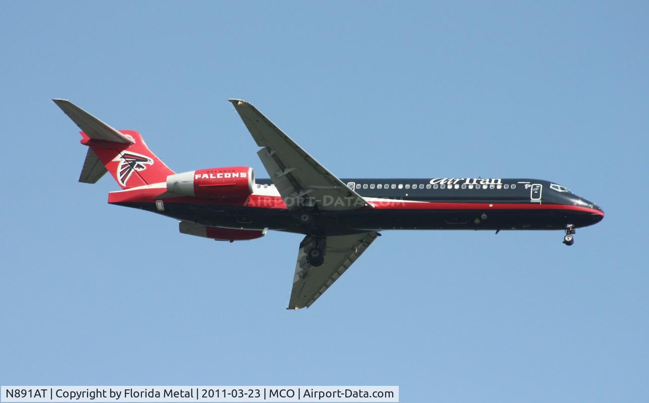 N891AT, 2004 Boeing 717-200 C/N 55043, Atlanta Falcons