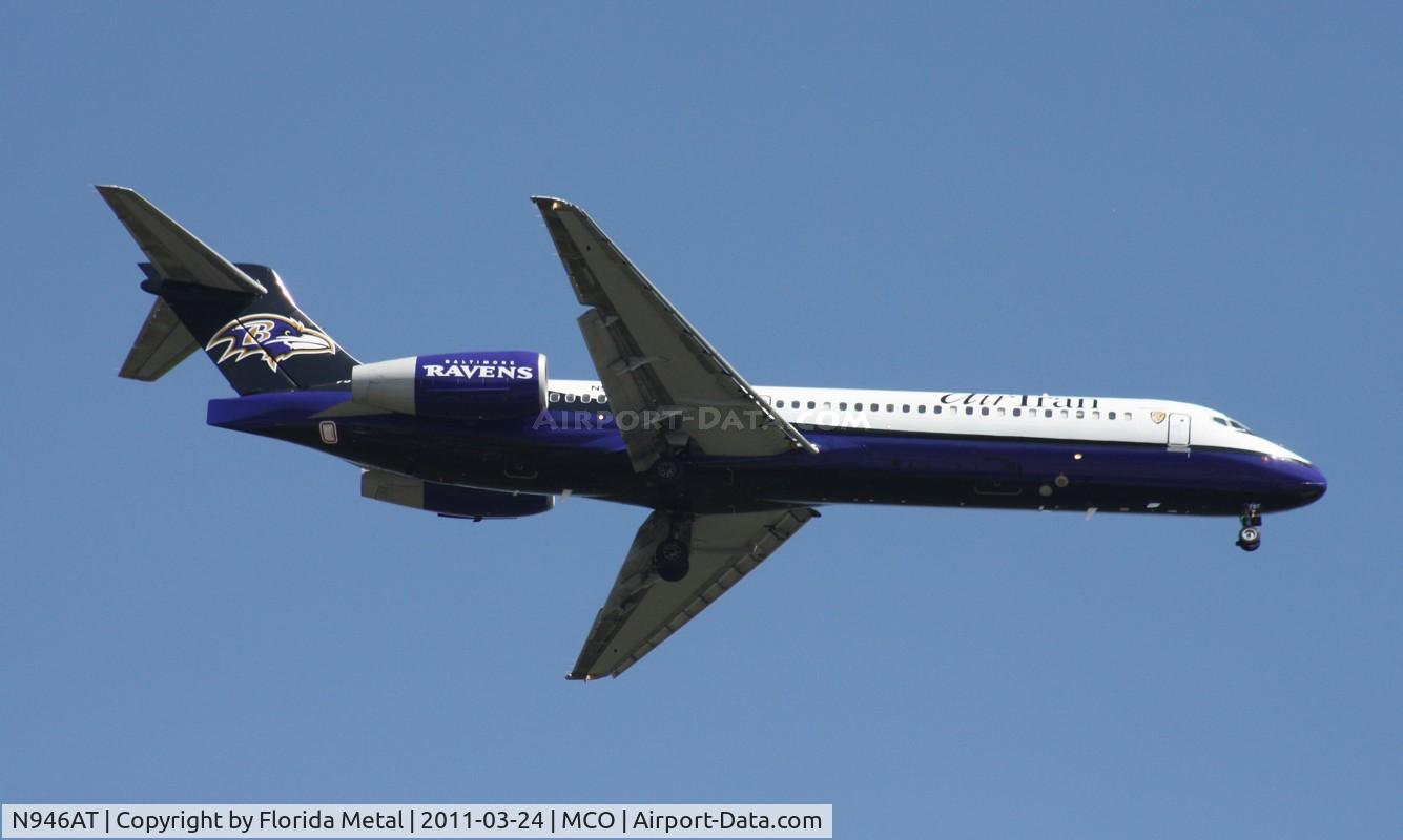 N946AT, 1999 Boeing 717-200 C/N 55009, Baltimore Ravens